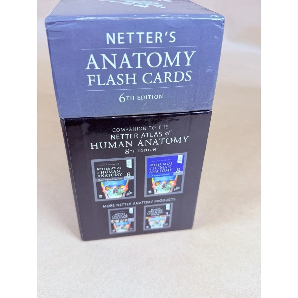 Netter's Anatomy Flash Cards 6th Edition John T Hansen Elsevier Medical Study